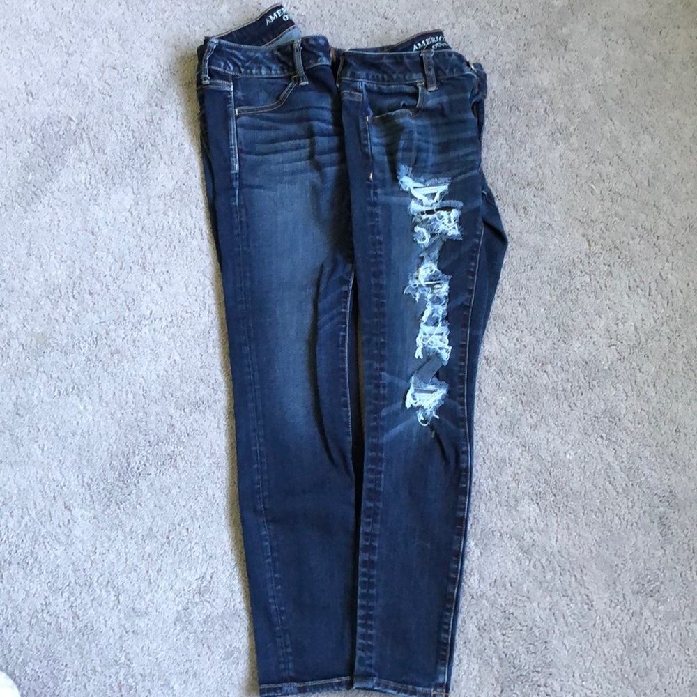American Eagle size 4 SHORT Jeggings for Sale!